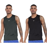 Kit Camiseta Regata Mizuno Nirvana - 2 Unidades - Masculino CINZA CLA/PRETO