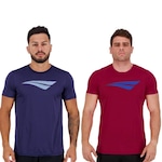 Kit Camiseta Penalty X - 2 Unidades - Masculino AZUL ESC/VERMELHO