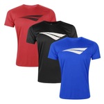 Kit Camiseta Penalty X - 3 Unidades - Masculino PRETO/VERMELHO