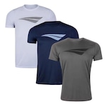 Kit Camiseta Penalty X - 3 Unidades - Masculino BRANCO/CINZA