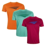 Kit Camiseta Penalty X - 3 Unidades - Masculino VERMELHO/LARANJA