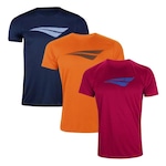 Kit Camisetas Penalty X - 3 Unidades - Masculina AZUL ESC/VERMELHO