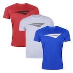 Kit Camisetas Penalty X - 3 Unidades - Masculina BRANCO/VERMELHO