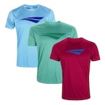 Kit Camisetas Penalty X - 3 Unidades - Masculina VERDE/VERMELHO