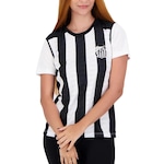 Camisa do Santos Majestic Braziline - Feminina BRANCO/PRETO