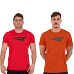 Kit Camiseta Penalty X - 2 Unidades - Masculino VERMELHO/LARANJA