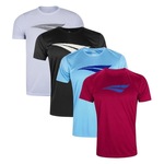 Kit Camisetas Penalty X - 4 Unidades - Masculina BRANCO/VERMELHO