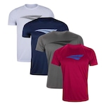 Kit Camisetas Penalty X - 4 Unidades - Masculina BRANCO/VERMELHO