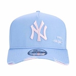 Boné Aba Curva New Era 940 Af St Neyyan - Strapback - Adulto Azul Cla/Rosa Cla