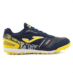 Chuteira Society Joma Mundial - Adulto AZUL CLA/AMARELO