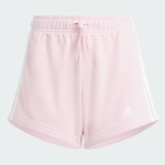 Shorts Adidas 3 Stripes - Infantil ROSA