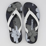 Chinelo Kenner Summer Hibisco - Masculino PRETO