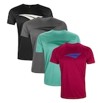 Kit Camisetas Penalty X - 4 Unidades - Masculina PRETO/CINZA