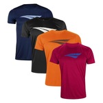 Kit Camisetas Penalty X - 4 Unidades - Masculina AZUL ESC/VERMELHO