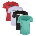 Kit Camisetas Penalty X - 4 Unidades - Masculina VERDE/VERMELHO