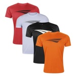 Kit Camisetas Penalty X - 4 Unidades - Masculina LARANJA/VERMELHO