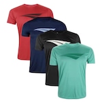 Kit Camisetas Penalty X - 4 Unidades - Masculina VERDE/VERMELHO