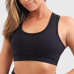 Top Feminino Suplex Poliester Tubular Gros Jet Air Fitness Ciclismo E Academia PRETO