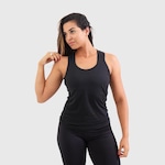 Camiseta Regata New Fox Feminina Dry Fit Ciclismo Academia Fitness Alta Performance PRETO