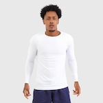 Camisa Masculina De Manga Longa Com Proteção Solar Uv Estilo Esportiva BRANCO