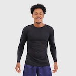 Camisa Masculina De Manga Longa Com Proteção Solar Uv Estilo Esportiva PRETO