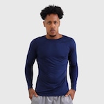 Camisa Masculina De Manga Longa Com Proteção Solar Uv Estilo Esportiva AZUL