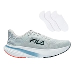 Kit Tênis Fila Racer Nairobi + 3 Pares de Meias - Masculino CINZA