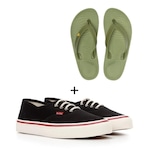 Tênis Redley Originals + Chinelo Redley Solar - Unissex PRETO/VERDE