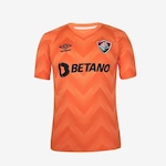 Camisa de Goleiro do Fluminense Of. 2024 Umbro - Masculina LARANJA CLARO