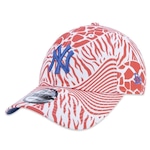 Boné Aba Curva New Era 920 New York Yankees Hip Hop Origens - Strapback - Adulto VERMELHO