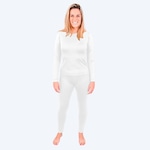 Calça Térmica Segunda Pele Rt Feminino Frio Intenso Viagens Neve Esportes Aventura 250G BRANCO