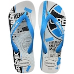 Chinelo Havaianas Top Times Grêmio - Unissex BRANCO