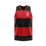 Camiseta Regata do Flamengo Essence Rubro Negro Braziline - Masculina PRETO/VERMELHO