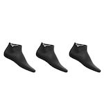 Meia Mizuno Cano Baixo Kit 3 Pares Mz24 PRETO