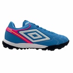 Chuteira Society Umbro Adamant Master Class Premier - Adulto AZUL/ROSA