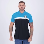 Camisa Polo do Grêmio Natural Cotton Cutts - Masculina PRETO