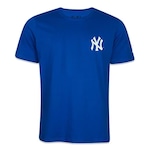 Camiseta New Era New York Yankees Building - Masculina AZUL ESCURO