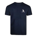 Camiseta New Era Los Angeles Dodgers Building - Masculina AZUL ESCURO