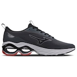 Tênis Mizuno Wave Frontier 15 - Masculino CINZA/VERMELHO