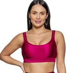 Top Fitness Run More Média Sustentaçãom- Feminino VERMELHO