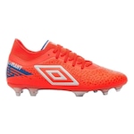 Chuteira de Campo Umbro Adamant Pro - Adulto LARANJA/AZUL