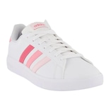 Tênis Adidas Grand Court Base 2.0 - Feminino BRANCO/ROSA