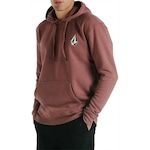 Blusão de Moletom Volcom Canguru Iconic Stone - Masculino VERMELHO