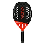 Raquete de Beach Tennis Kona Maverick Red 2024 Carbono 18K Nao Se Aplica