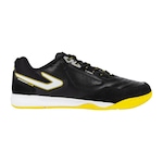 Chuteira Futsal Topper Dominator Club V - Adulto PRETO/AMARELO