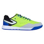 Chuteira Futsal Topper Dominator Pro V - Adulto Verde/Azul