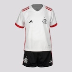 Conjunto de Futebol Adidas Flamengo II 2024 - Infantil BRANCO