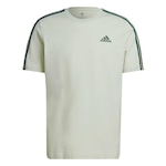 Camiseta adidas Essentials 3 Listras - Masculina VERDE