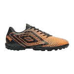 Chuteira Society Umbro Mutant - Adulto LARANJA/PRETO