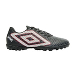 Chuteira Society Umbro Mutant - Adulto PRETO/BRANCO